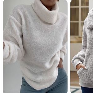 JLUXLABEL White Turtleneck Sweater - Small